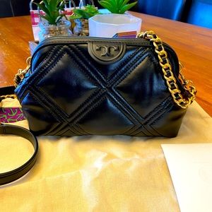 Tory burch flemming soft cross body bag